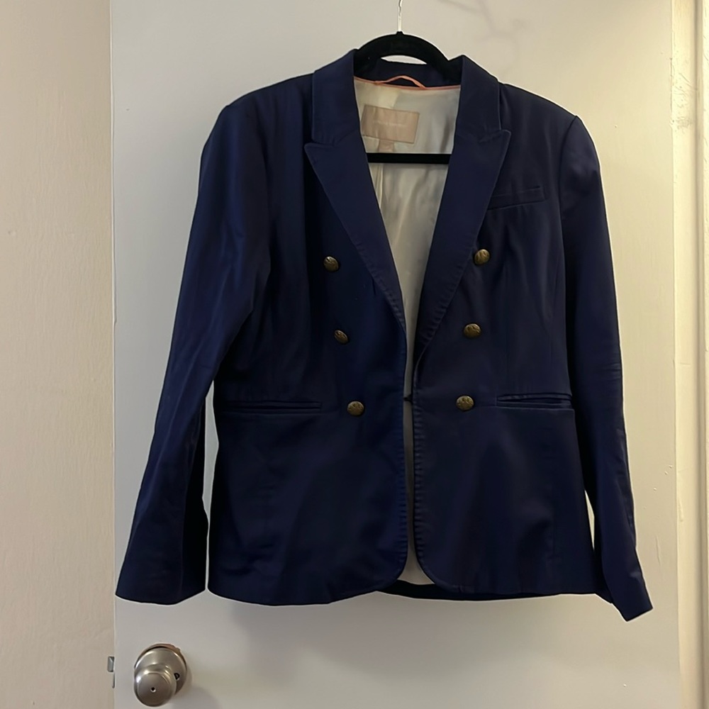 Banana Republic Fully Lined Navy Blazer size 12P